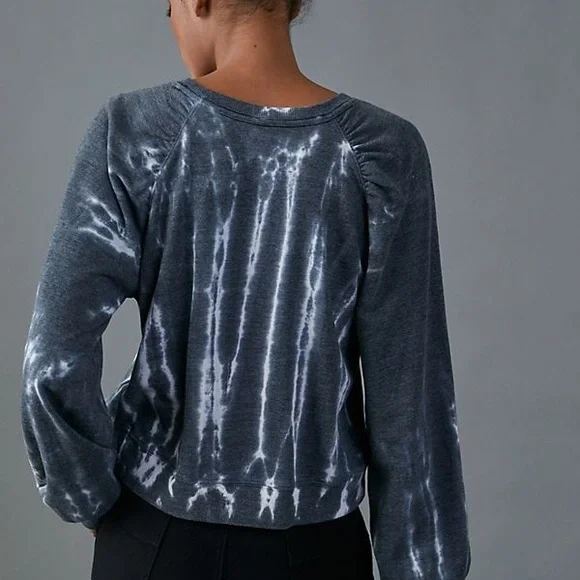 Anthropologie Gray Tie-Dye Sweatshirt - Picture 1 of 8